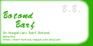 botond barf business card